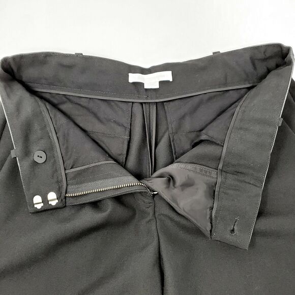 Alexander Wang High Rise Wool Bermuda Shorts 0 Black Silver - Picture 5 of 8